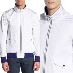 Scotch & Soda Track Jacket White Blue XL NWT
